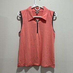 Talbots Pink Sleeveless Polo Tank Top